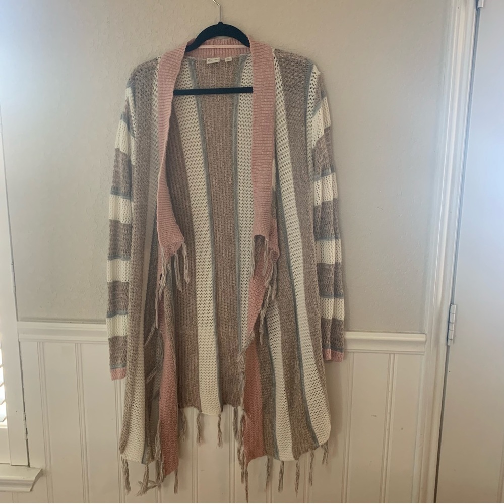 Est 1946 open front sweater cover